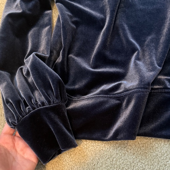 Madewell Navy Velvet Crewneck Sweater - Picture 4 of 4